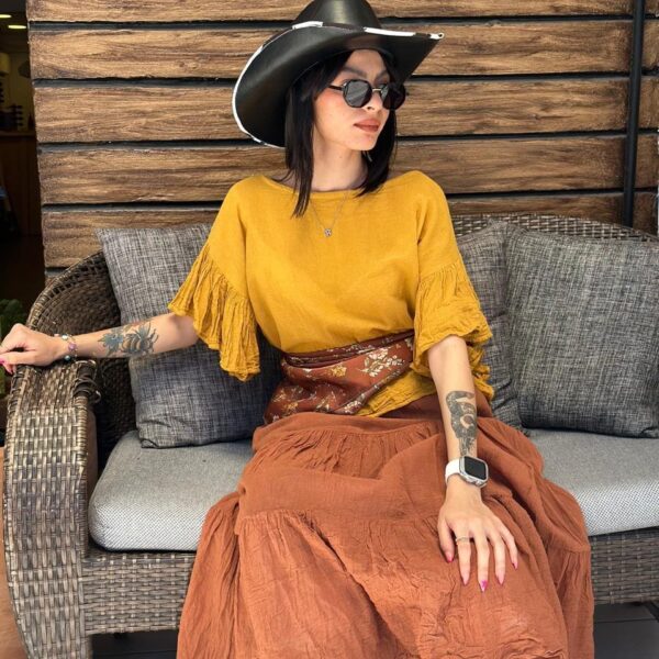 Blusa Brisa Mostaza