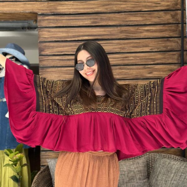 Blusa Cualli Burgundy