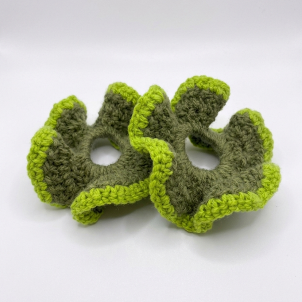 Scrunchie de Crochet Verde