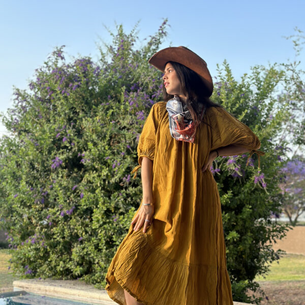 Vestido Afrodita Mostaza