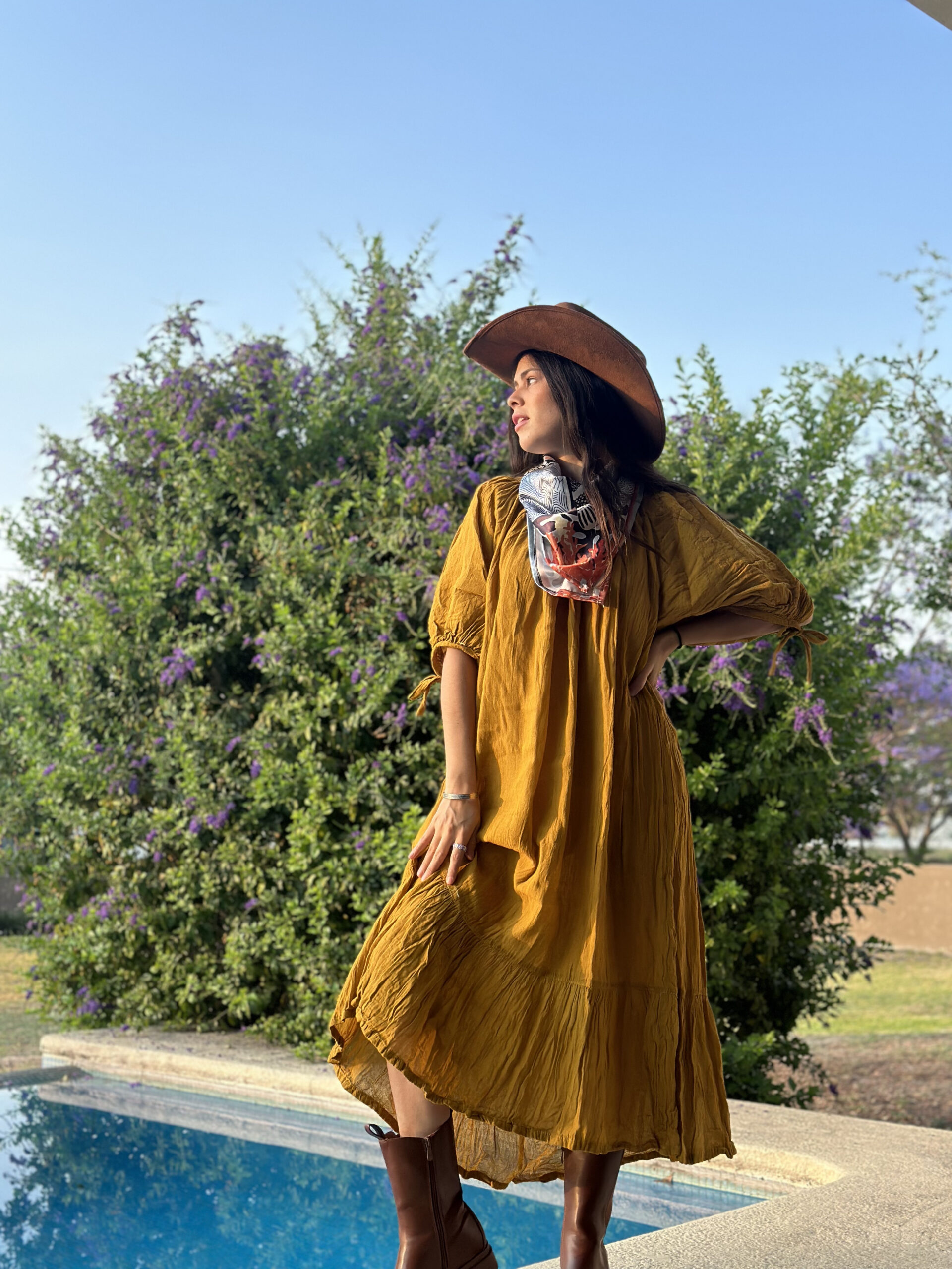 Vestido Afrodita Mostaza