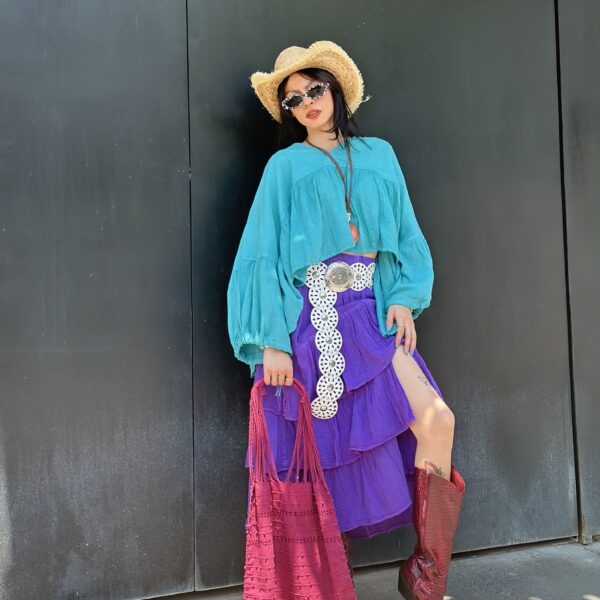 Falda Mar Morada