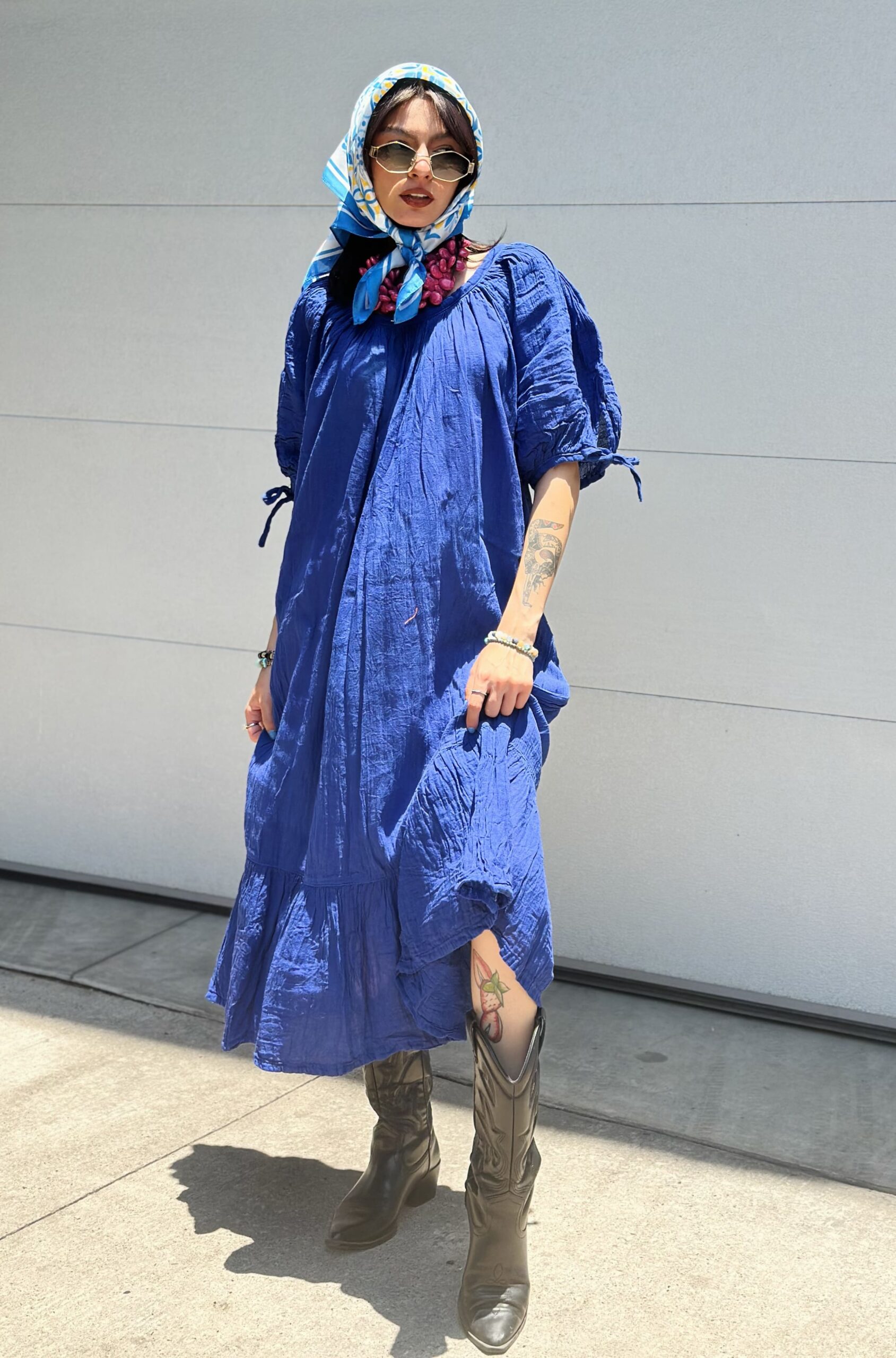 Vestido Afrodita Azul Royal