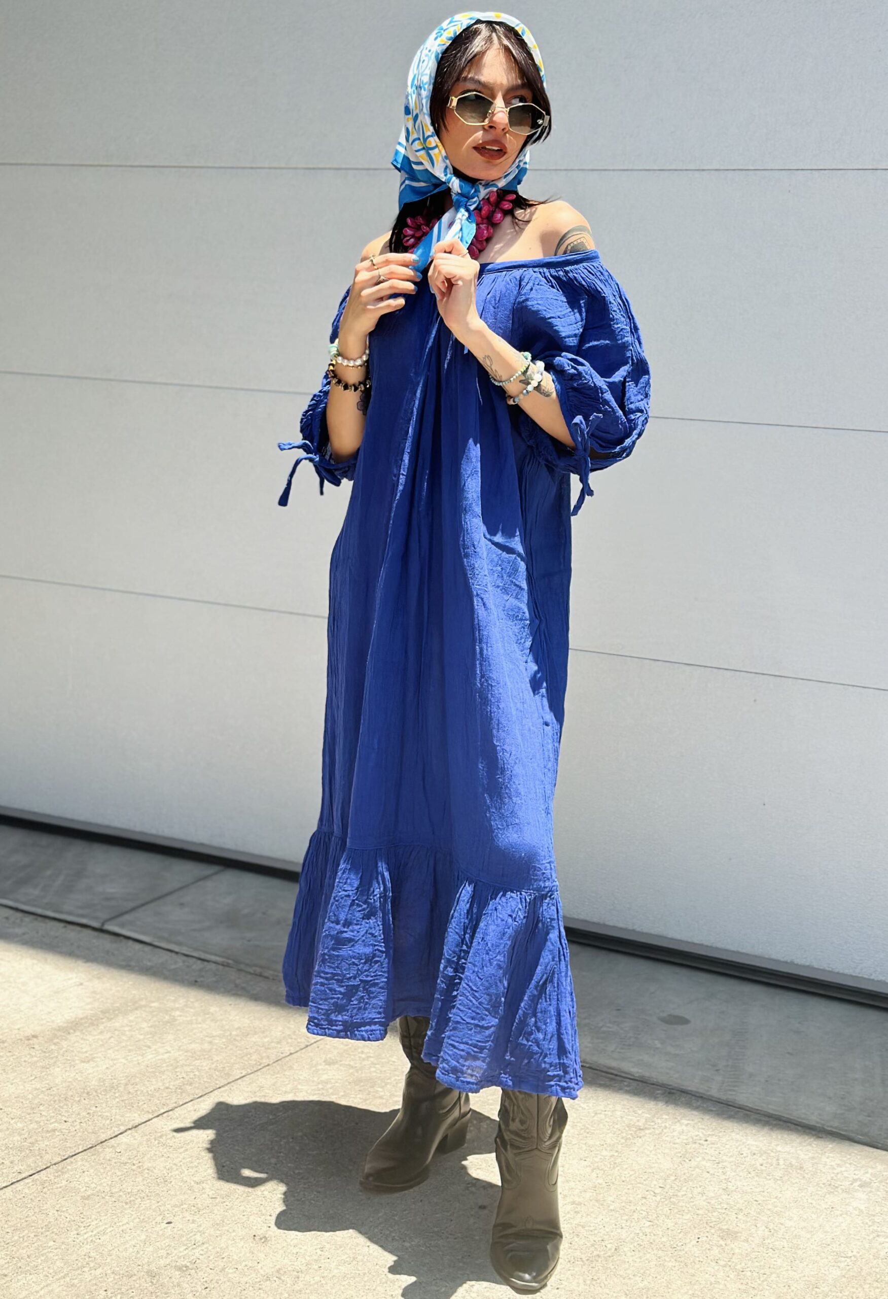 Vestido Afrodita Azul Royal - Imagen 3