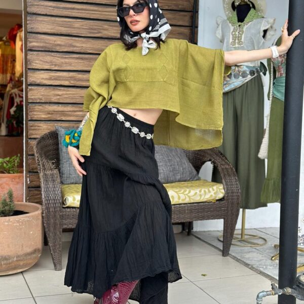 Blusa Arrecife Verde Seco