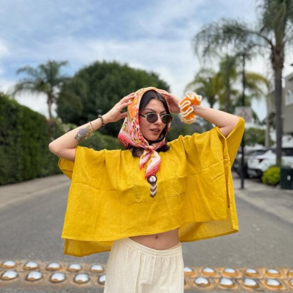Blusa Arrecife Mostaza