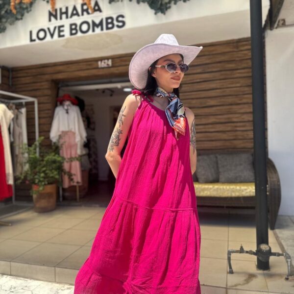 Vestido Grecia Fucsia