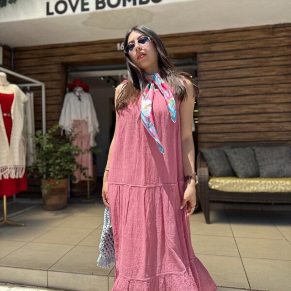 Vestido Grecia Rosa Quemado