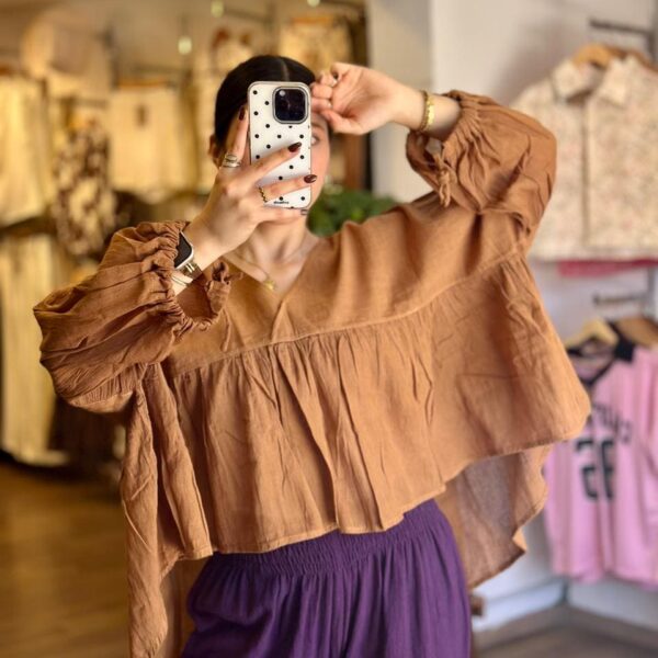 Blusa Luciérnaga Cafe