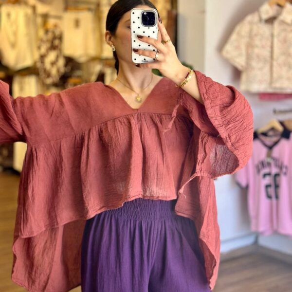 Blusa Luciérnaga Terracota Rosado
