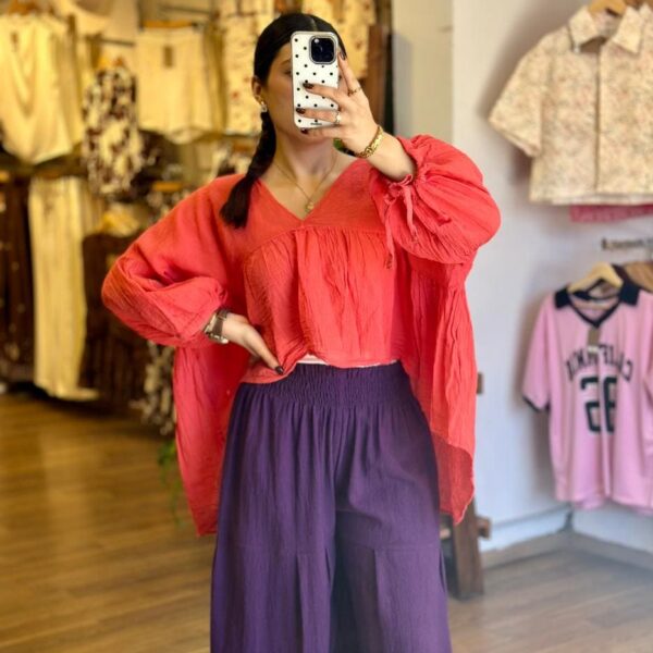 Blusa Luciérnaga Rojo Coral