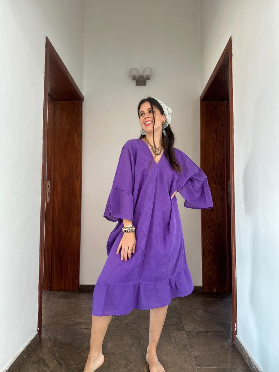 Vestido María Morado