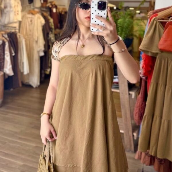 Vestido Hali Khaki