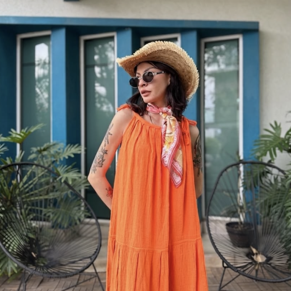 Vestido Grecia Naranja