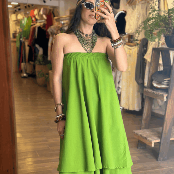 Vestido Hali Verde Pasto