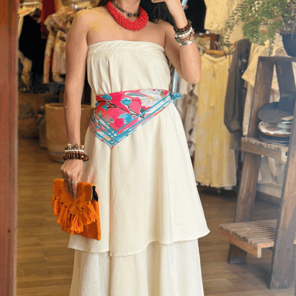 Vestido Hali Crudo