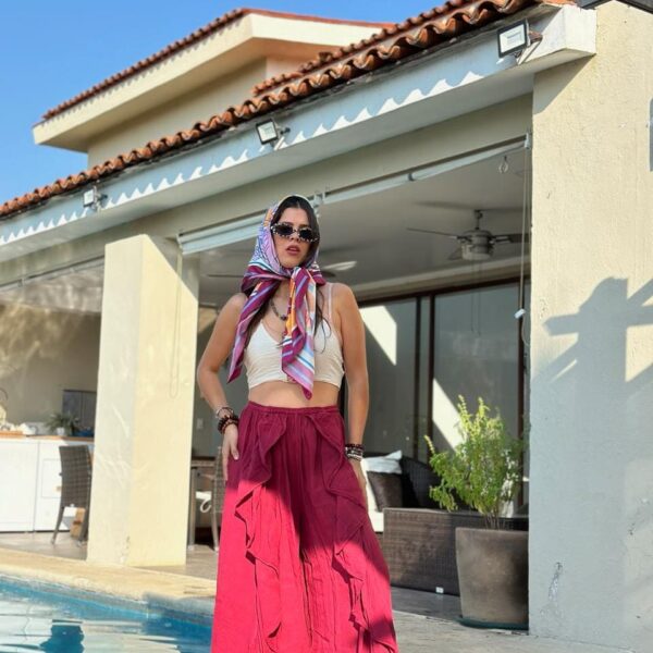 Pantalon Calypso Rosa Oscuro