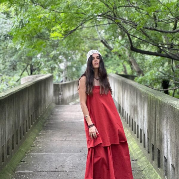 Vestido Hali Ladrillo