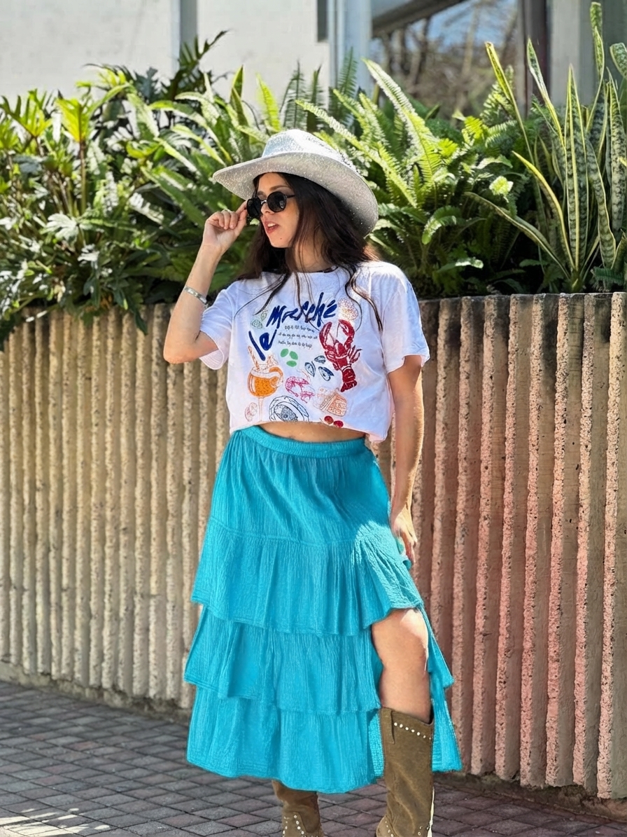 Falda Mar Aqua