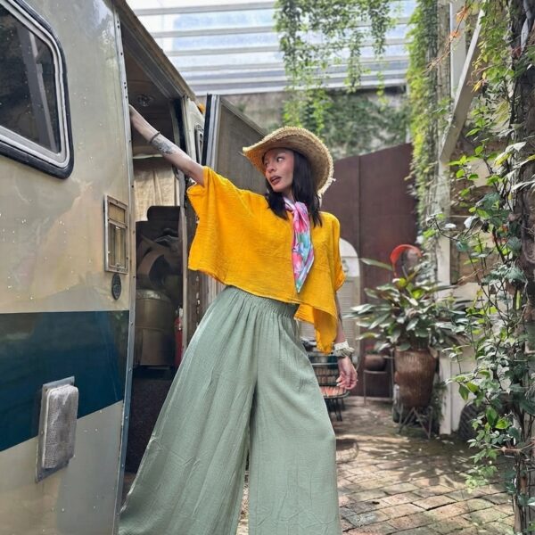 Pantalon Aura Verde Seco