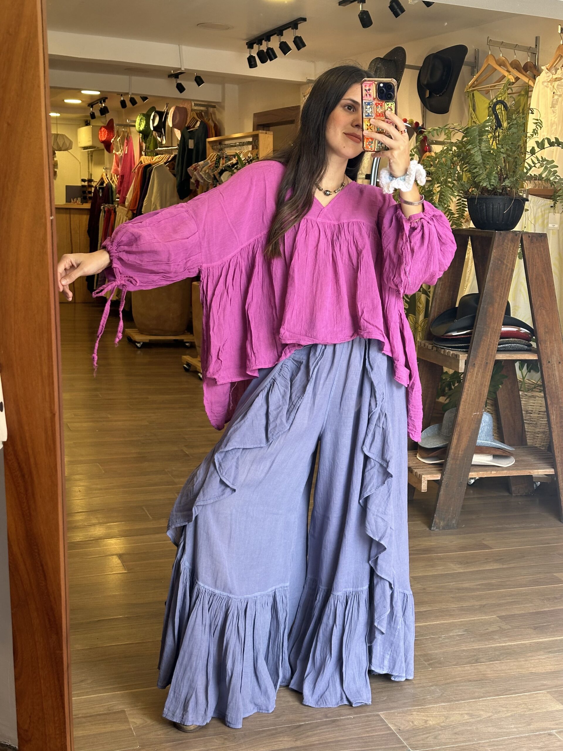 Pantalon Calypso Morado claro