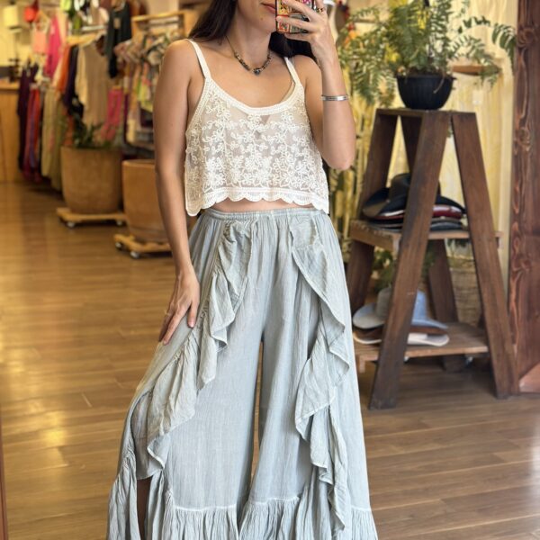 Pantalon Calypso Gris Acero