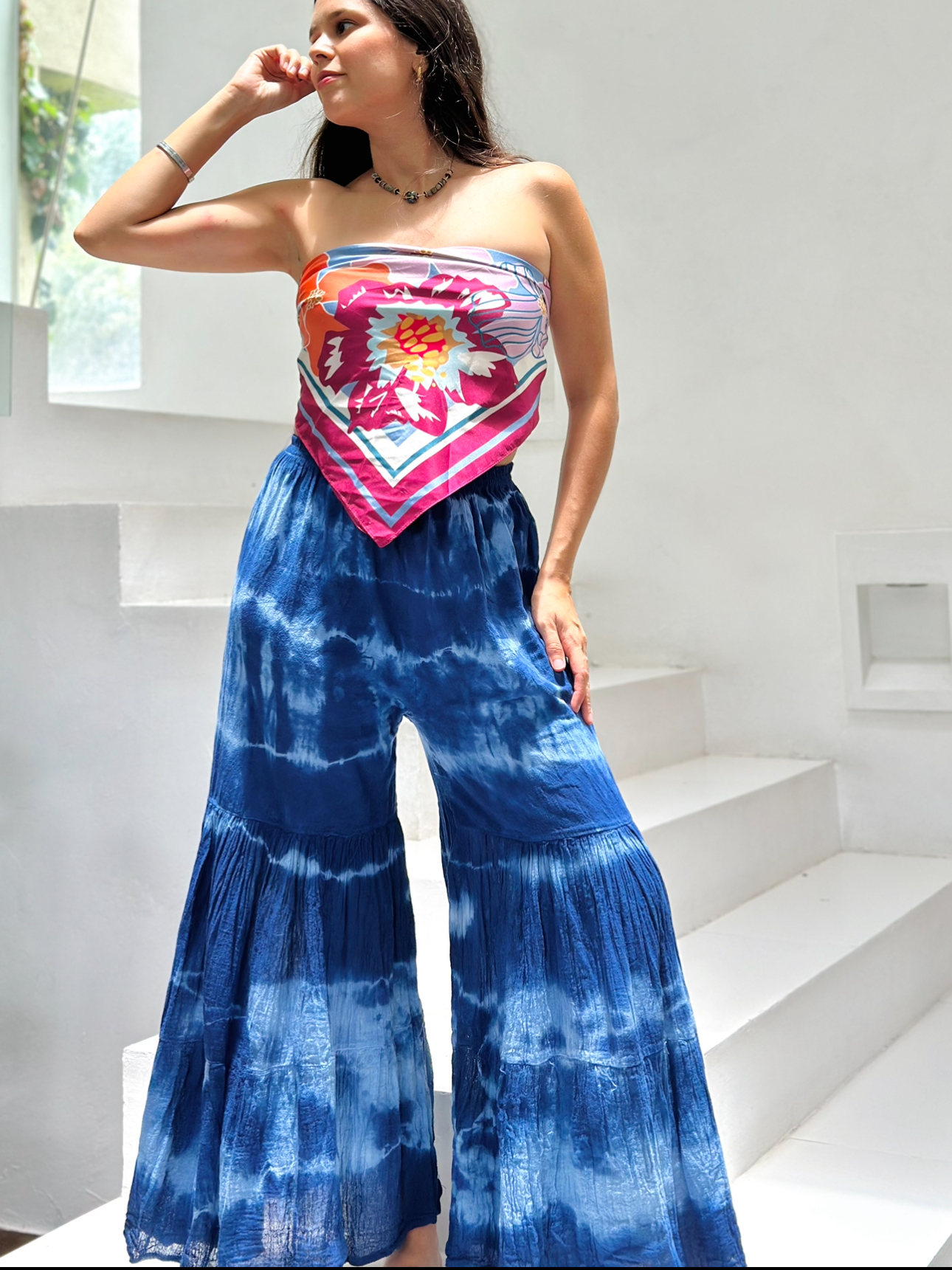 Pantalon Sagitario Tie Dye Azul - Imagen 2