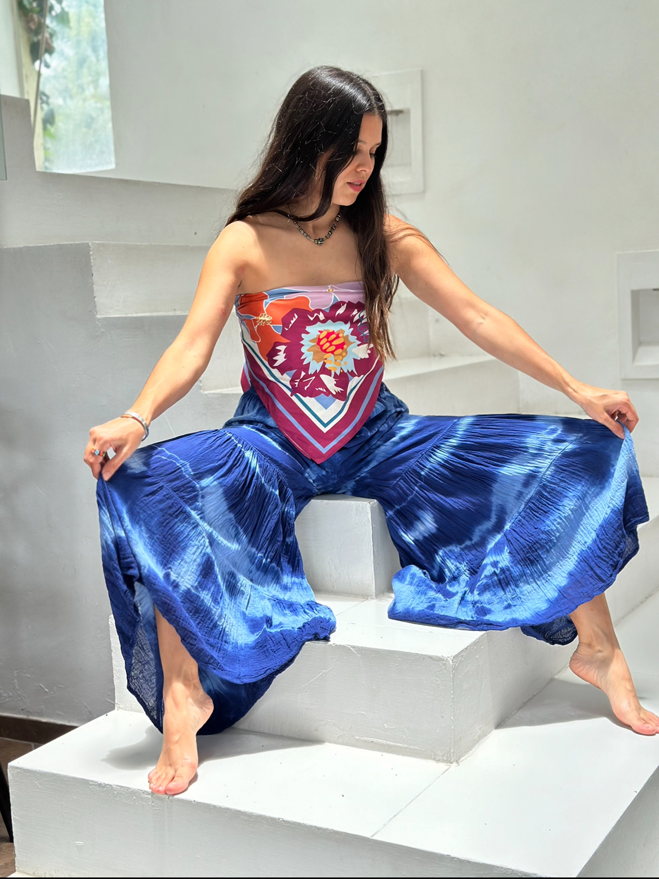 Pantalon Sagitario Tie Dye Azul - Imagen 3