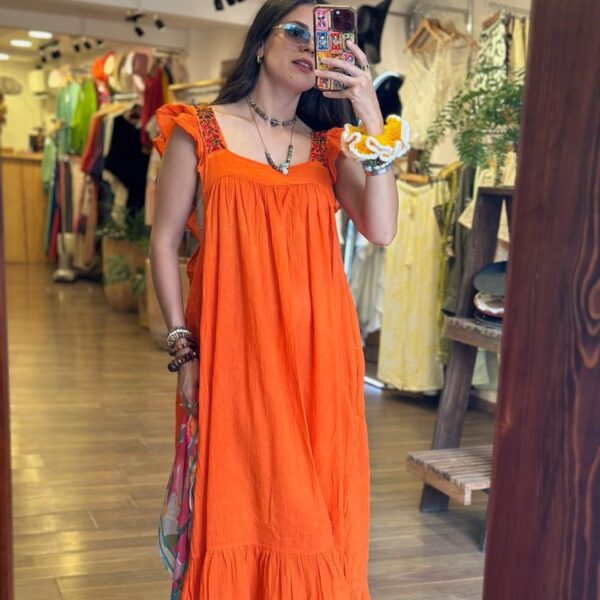 Vestido Maia Naranja