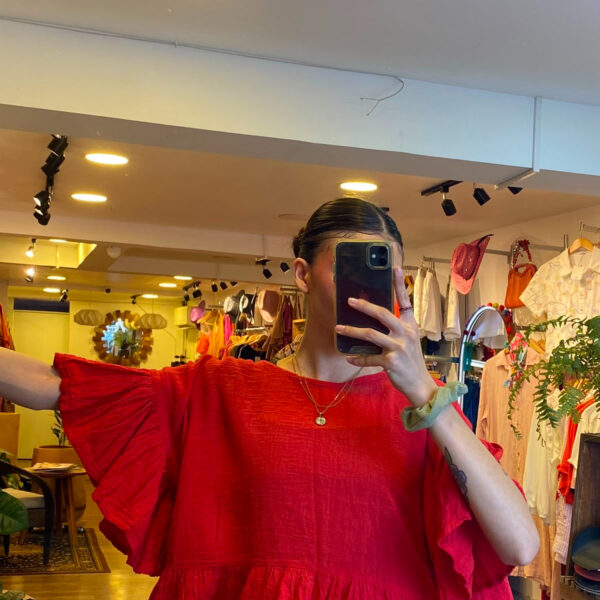 Blusa Brisa Rojo Vibrante