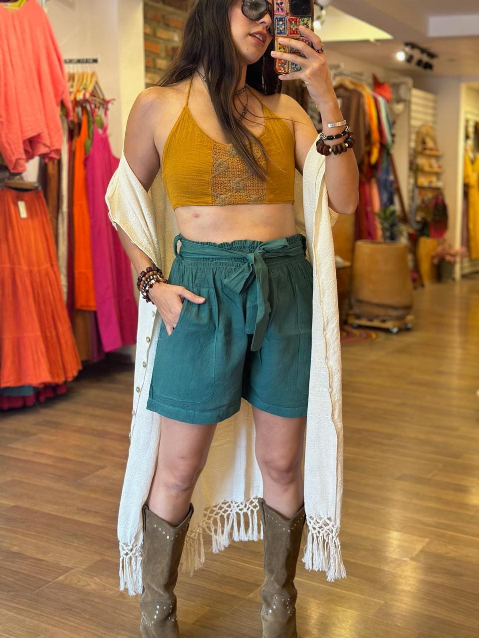 Short Amara Verde Pino