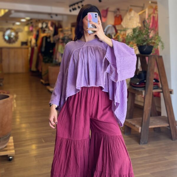 Pantalon Sagitario Vino Frambuesa