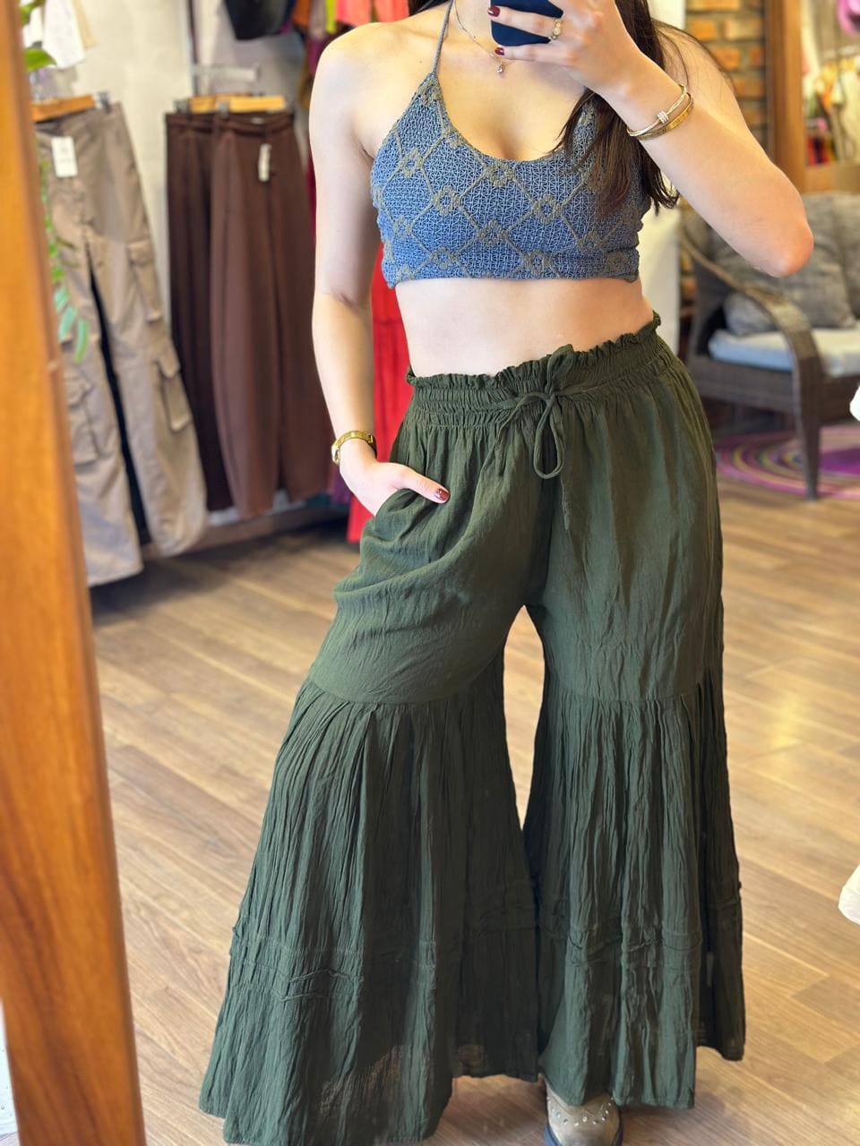 Pantalon Sienna Verde Militar