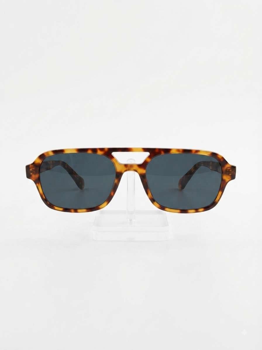 Lentes Cafes Cuadrados Rectos Print