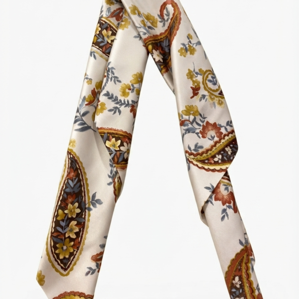 Bandana Beige Flores Pequeña