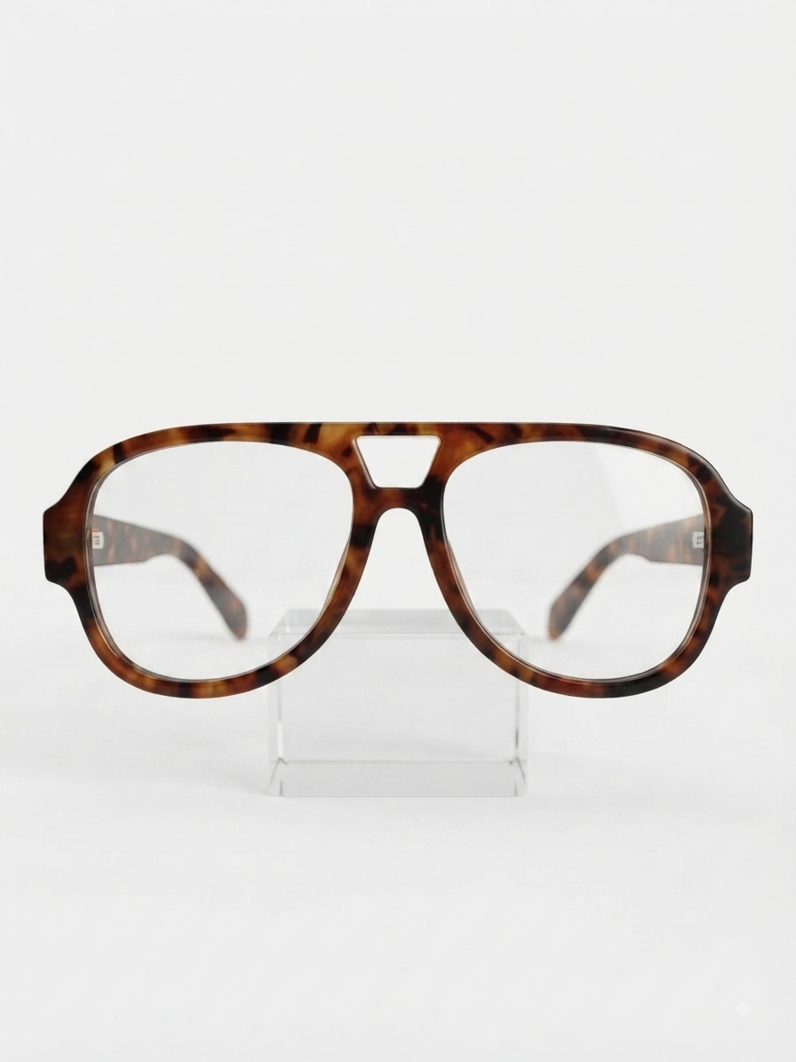 Lentes Transparentes Cuadrados Rectos Print