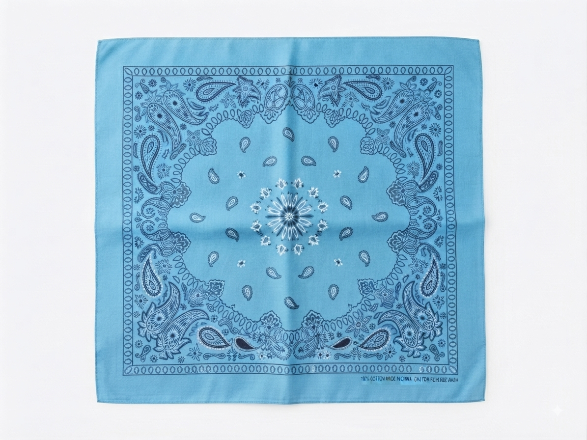 Paliacate Azul Claro algodón