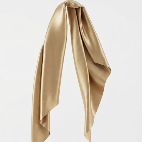 Bandana Satin Beige Aperlado Grande