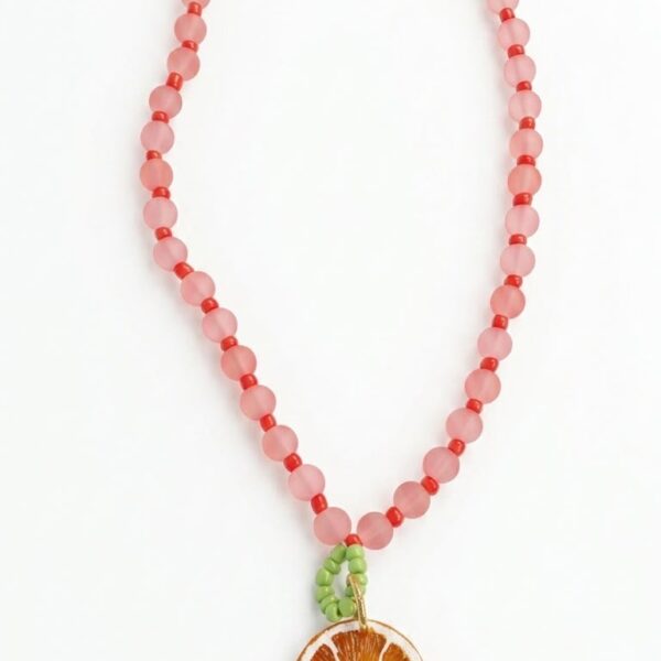 Collar durazno con naranja