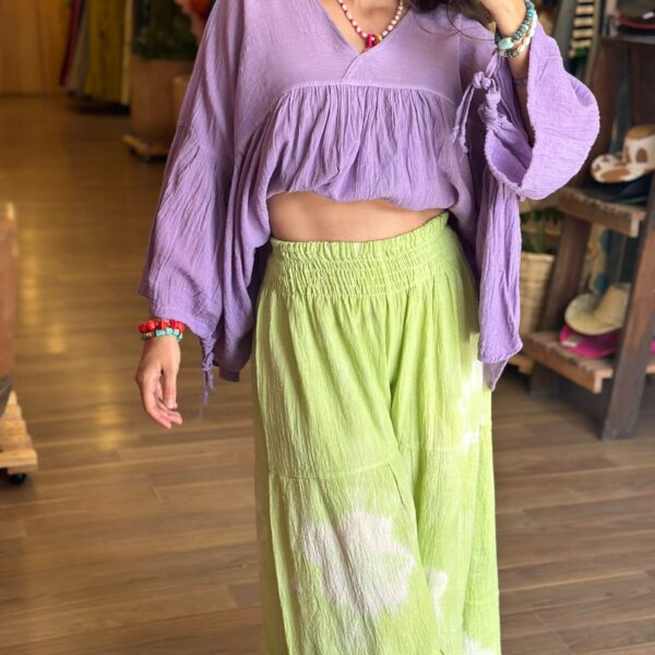 Pantalón Aura Verde Tie Dye