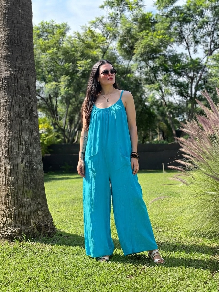 Overol Ambar Azul Turquesa