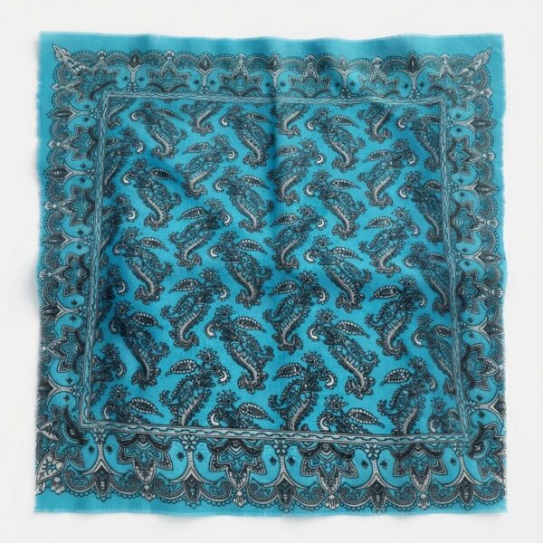 Paliacate Azul Turquesa algodón