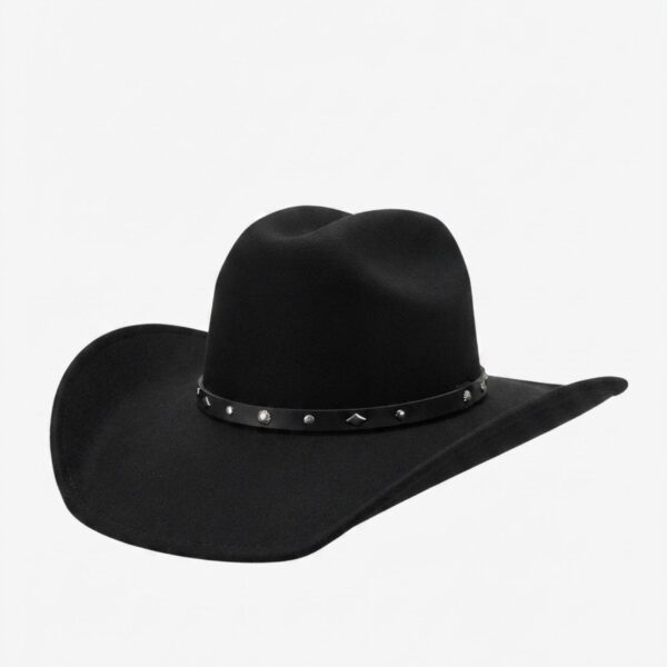 Sombrero Negro Vaquero Fieltro