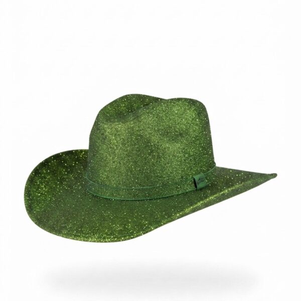 Sombrero Verde de brillos