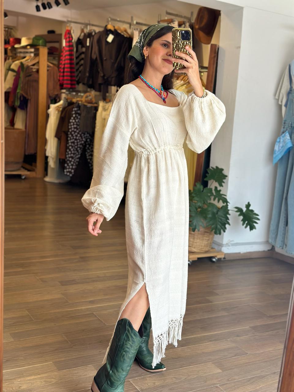 Vestido Enea Crudo - Imagen 4